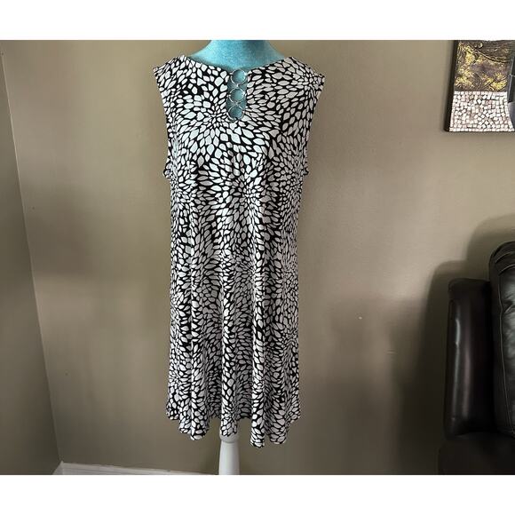 Ivy Lane shift Dress XL White/Black, Sequins , Wedding, Cocktail, Party - Picture 1 of 10